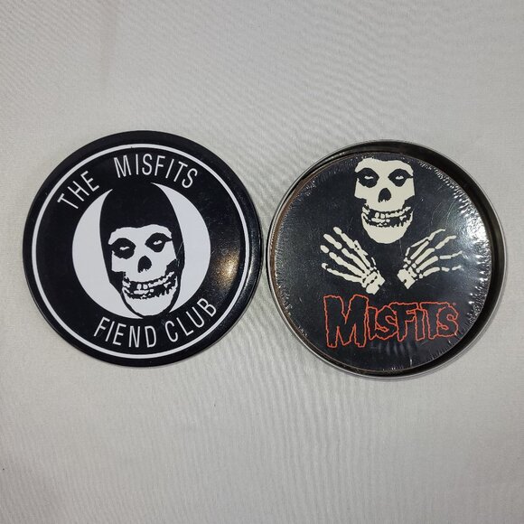 Drink Coaster Set 4 Coasters Misfits Fiend Club Punk Rock Band - Picture 1 of 1